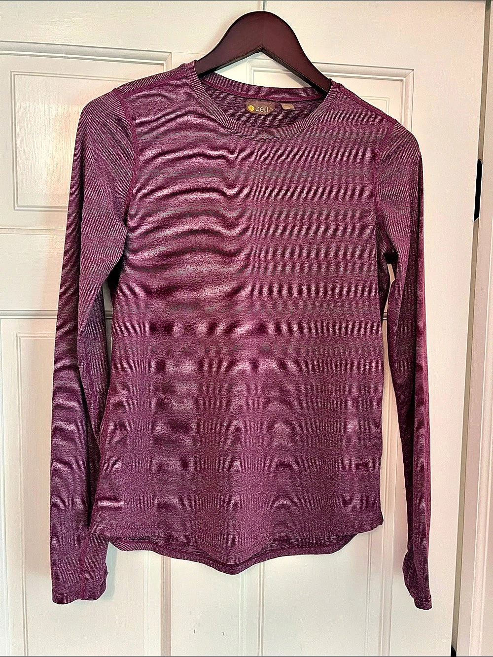zella Women'Small Long Sleeve Top in Purple Size Small Like New